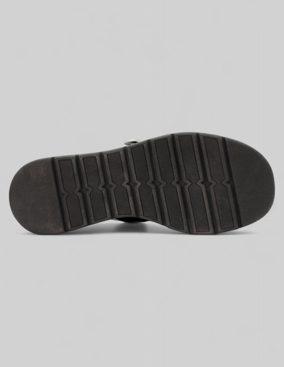 Sandalias con plataforma Yuri en Piel vegana – Negro