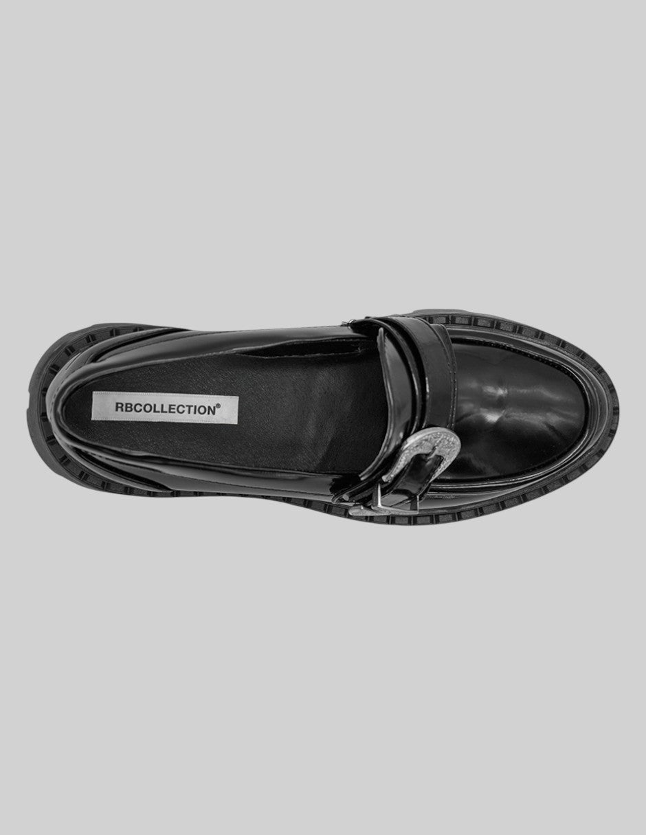 Mocasines Italy en Charol – Negro