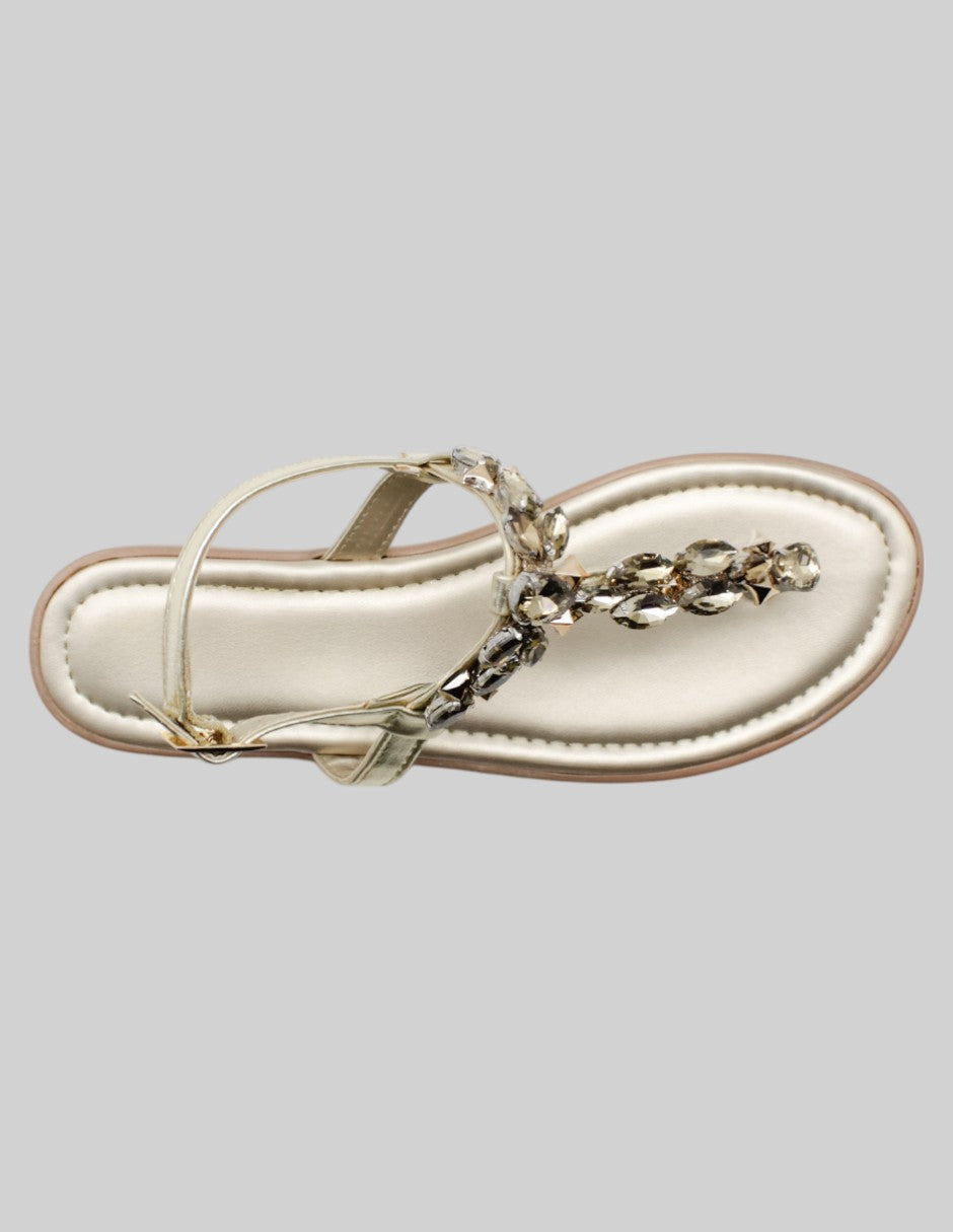 Sandalias de piso Ave en Sintético - Dorado