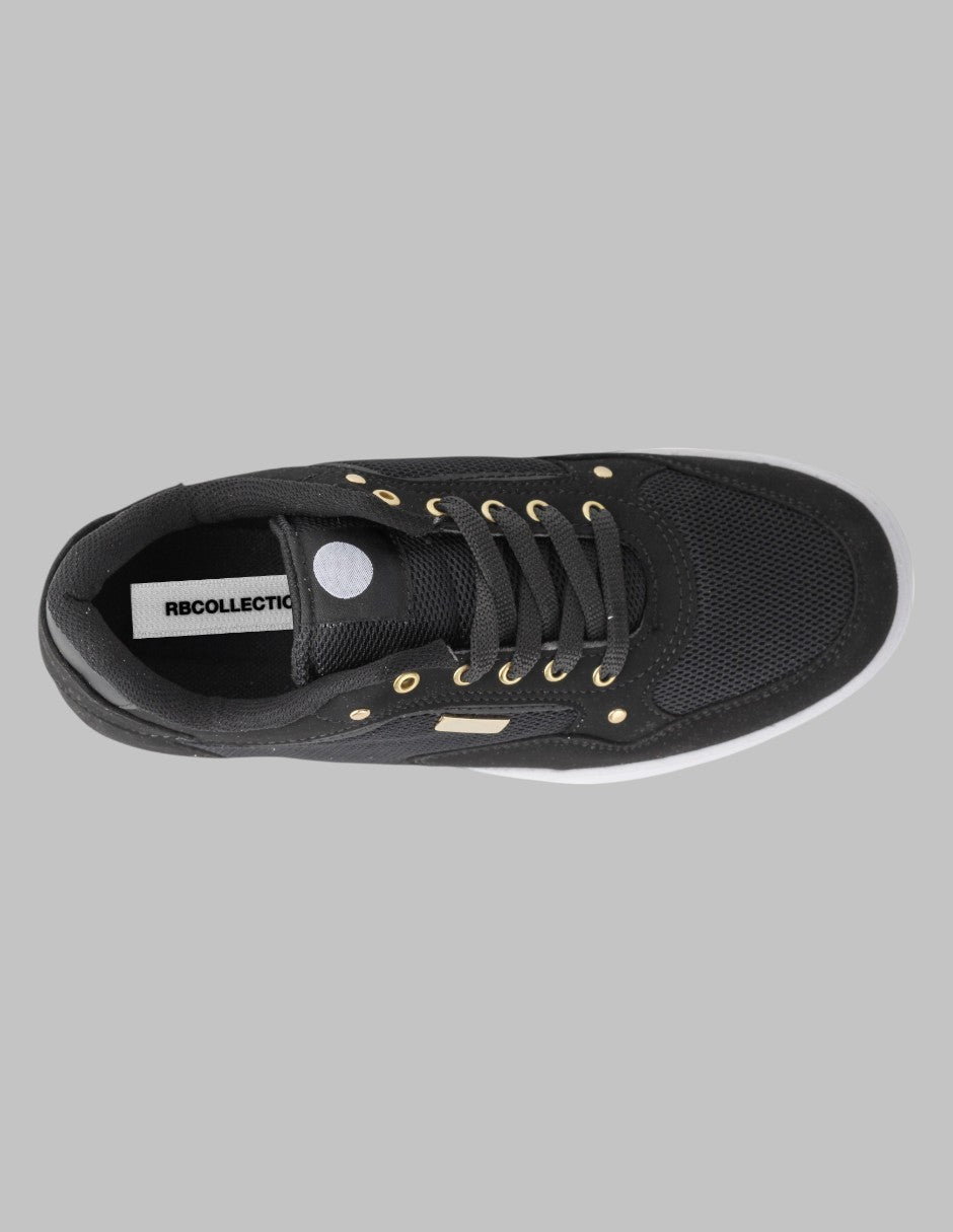 Tenis con cordones Urban Textil - Negro