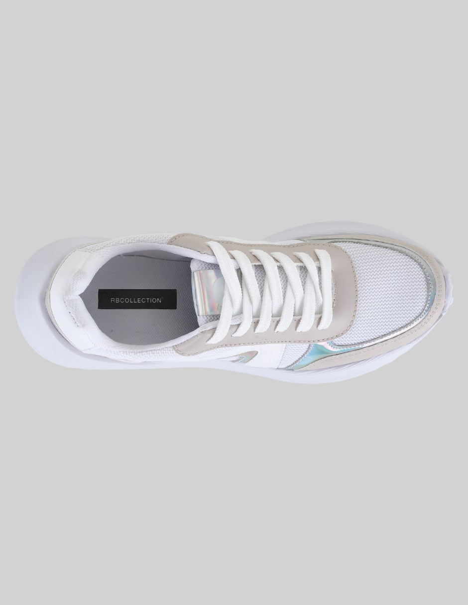 Tenis tipo deportivo Urban en Textil – Blanco