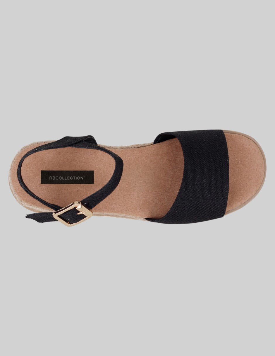 Sandalias de piso Soft en Textil – Negro