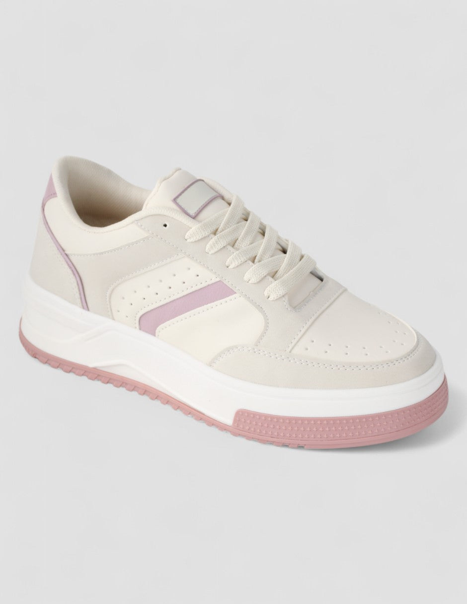 Tenis con cordones Urban Sintético - Beige