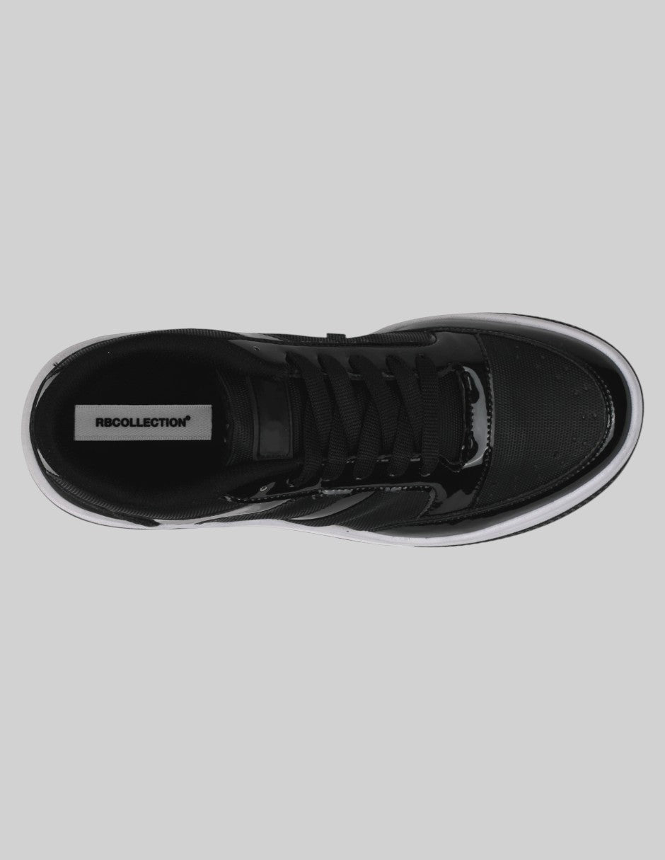 Tenis con cordones Urban Sintético - Negro