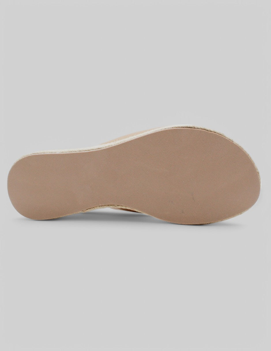 Sandalias de piso Pou en Piel vegana - Café