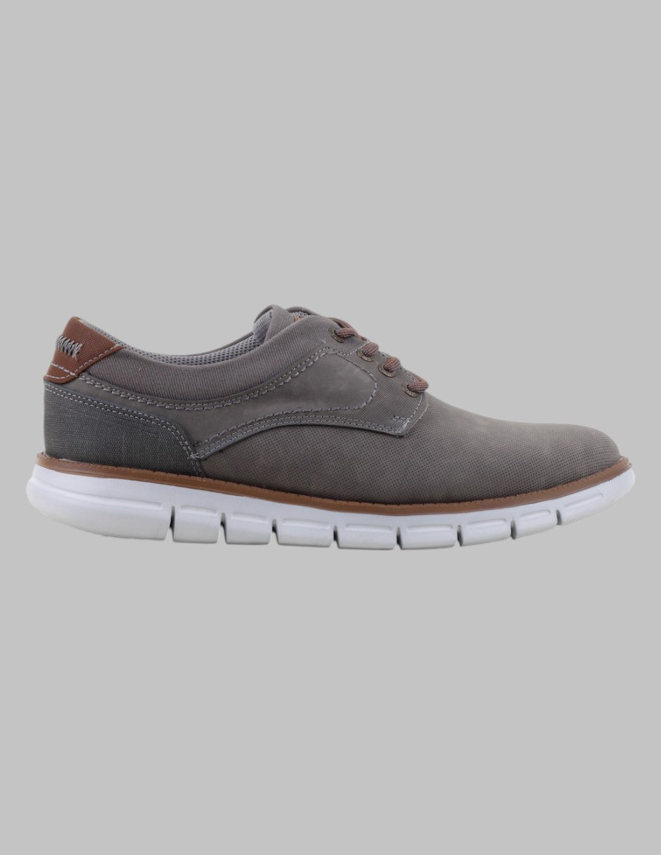 Oxfords Exterior Textil Color Gris Para Hombre De RBCOLLECTION