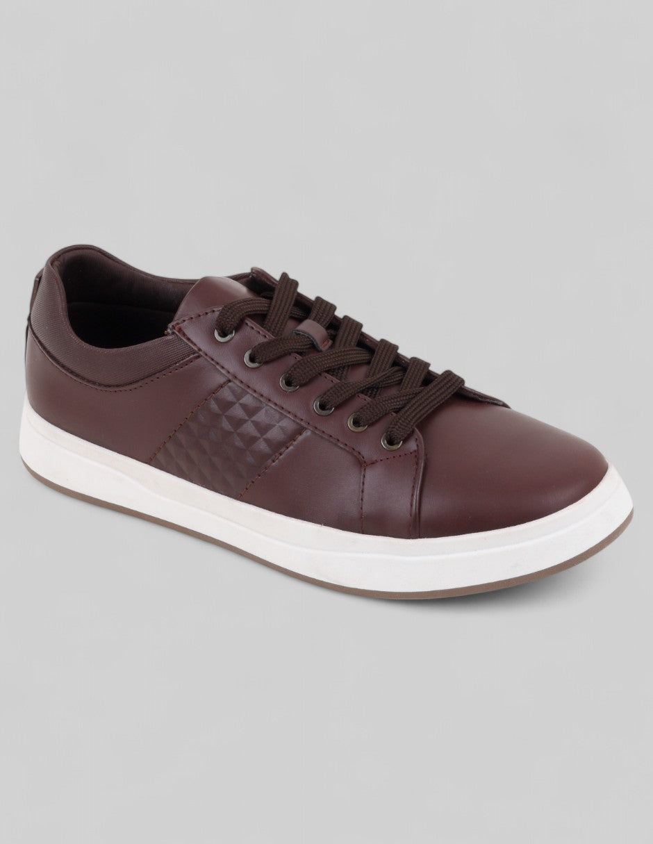 Tenis con cordones Urban en Piel vegana – Cafe