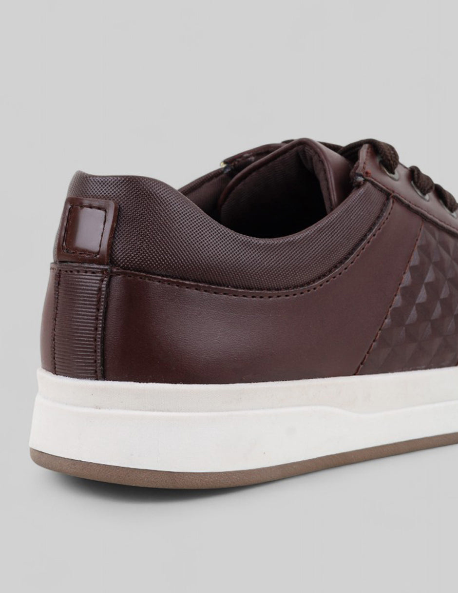 Tenis con cordones Urban en Piel vegana – Cafe