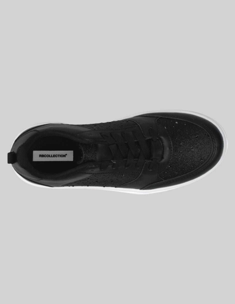 Tenis con cordones Chunk Piel vegana - Negro