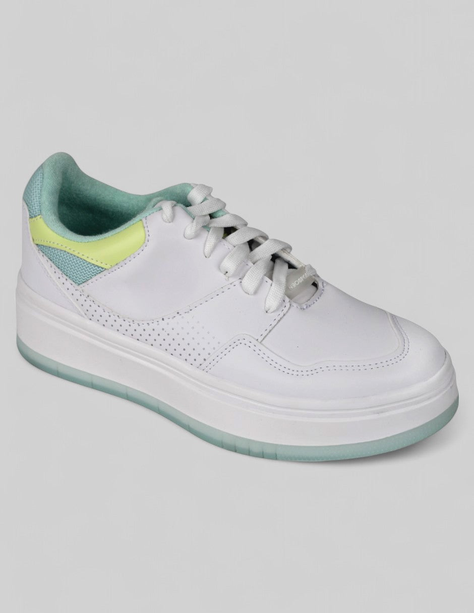 Tenis con cordones Urban Sintético - Blanco