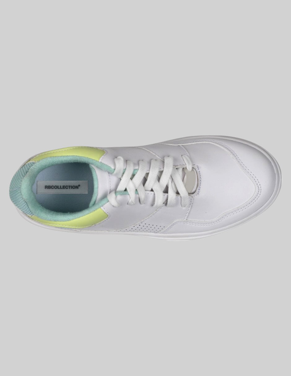 Tenis con cordones Urban Sintético - Blanco