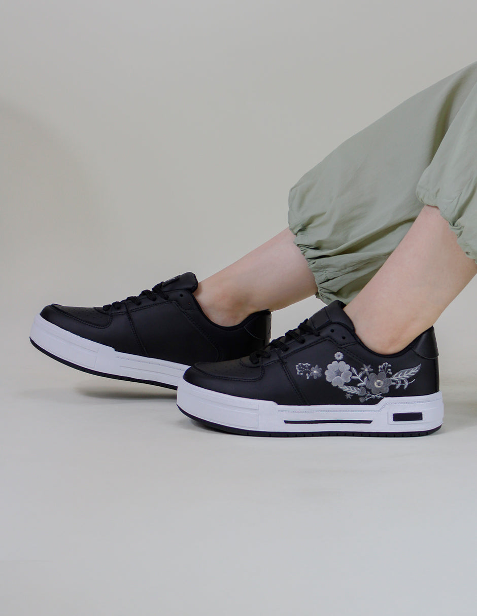Tenis con cordones Urban Piel vegana - Negro