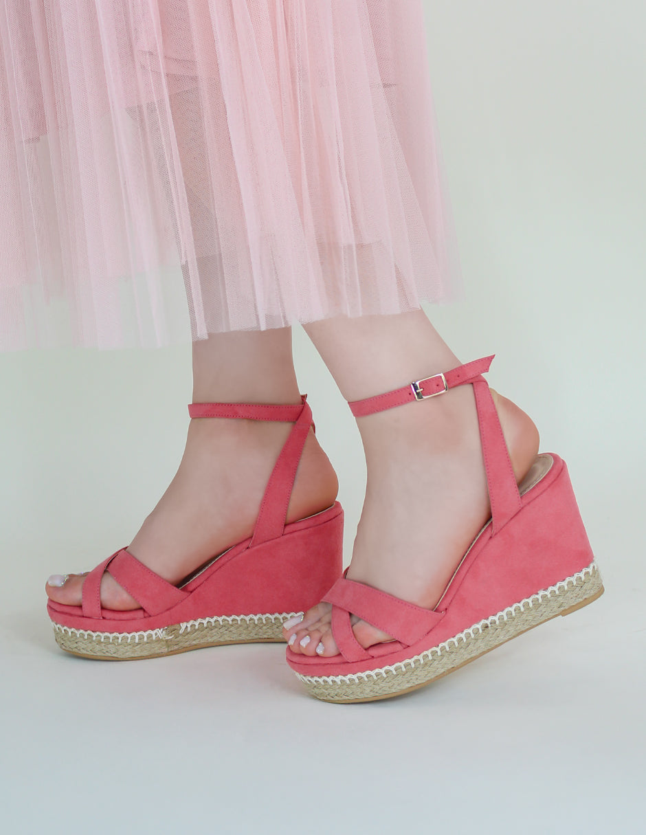 Sandalias con plataforma Daril en Gamuza - Rosa