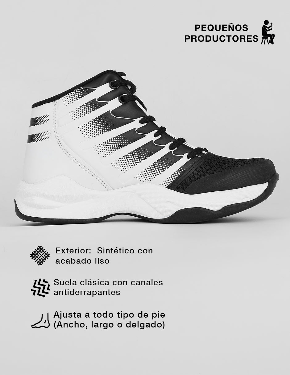 Tenis para basquet Sport en Sintético – Negro