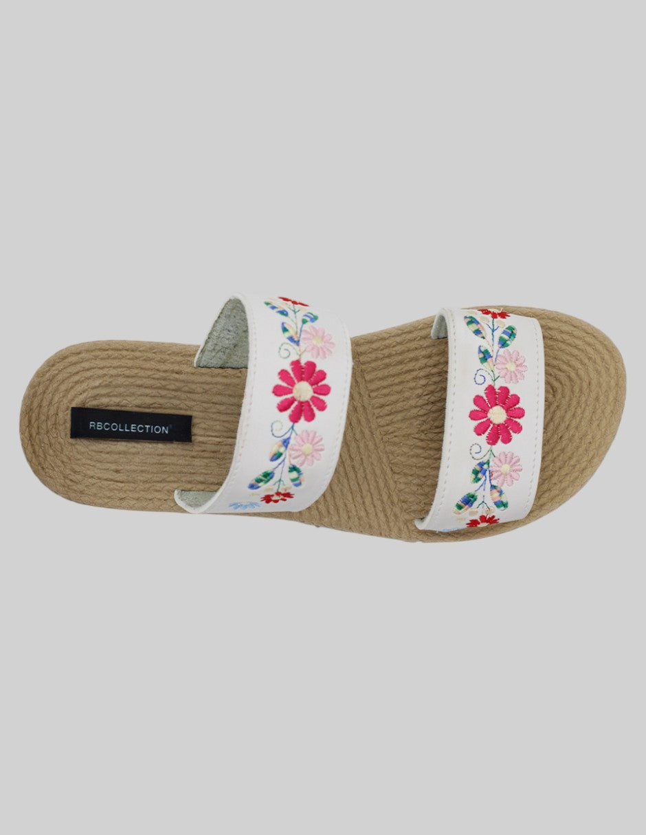Sandalias de piso Birte en Piel vegana - Blanco