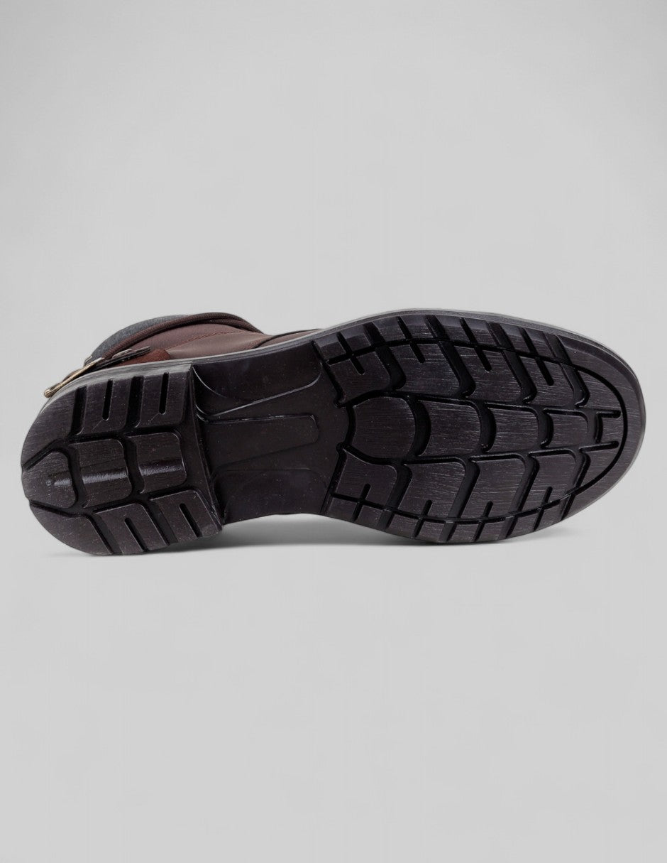 Botas casuales Brent en Piel vegana – Café