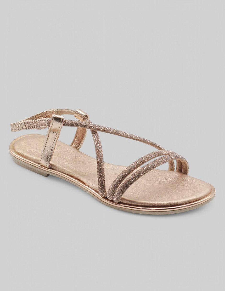 Sandalias de piso Exterior Sintético Color Beige  Para Mujer De RBBASICS