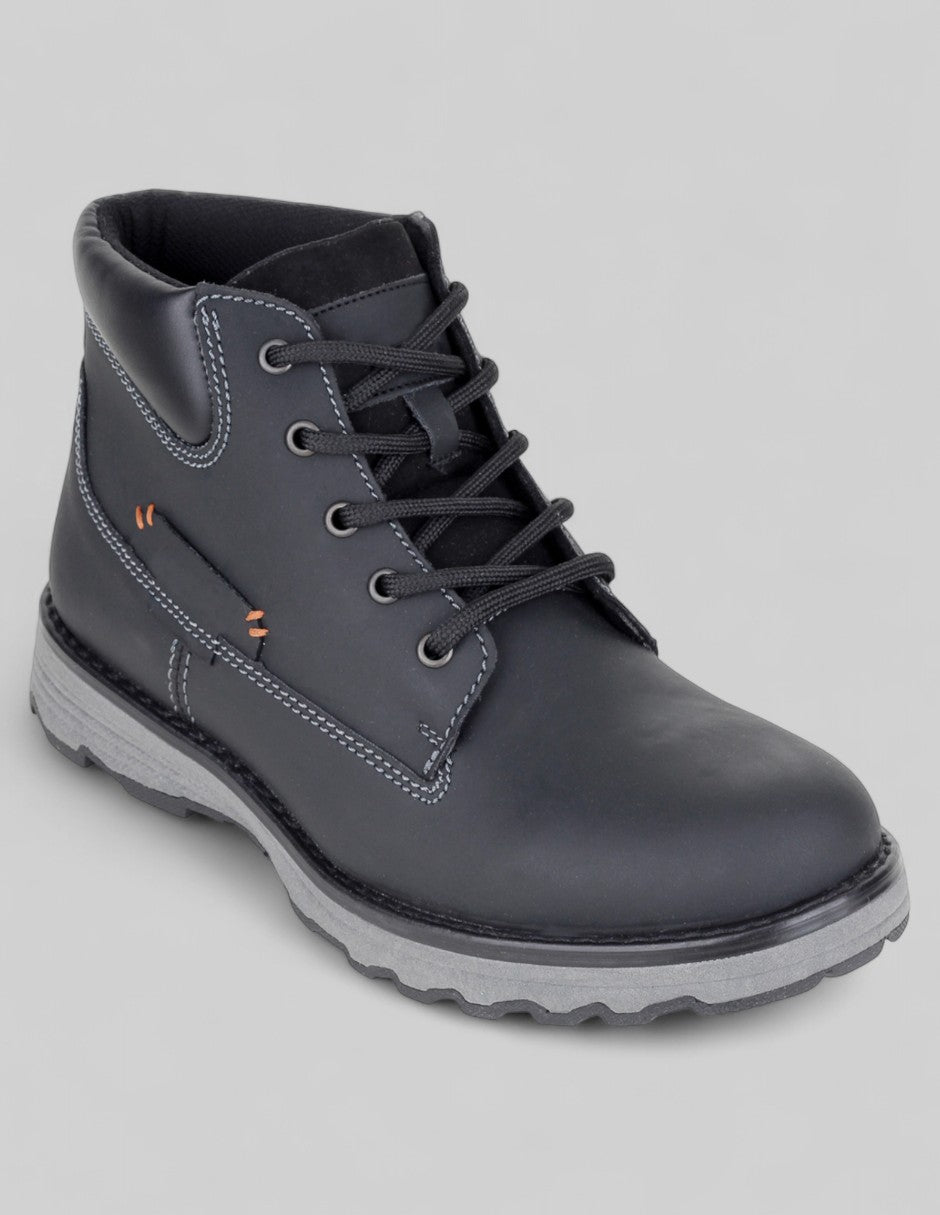Botas casuales Brent en Piel vegana – Negro