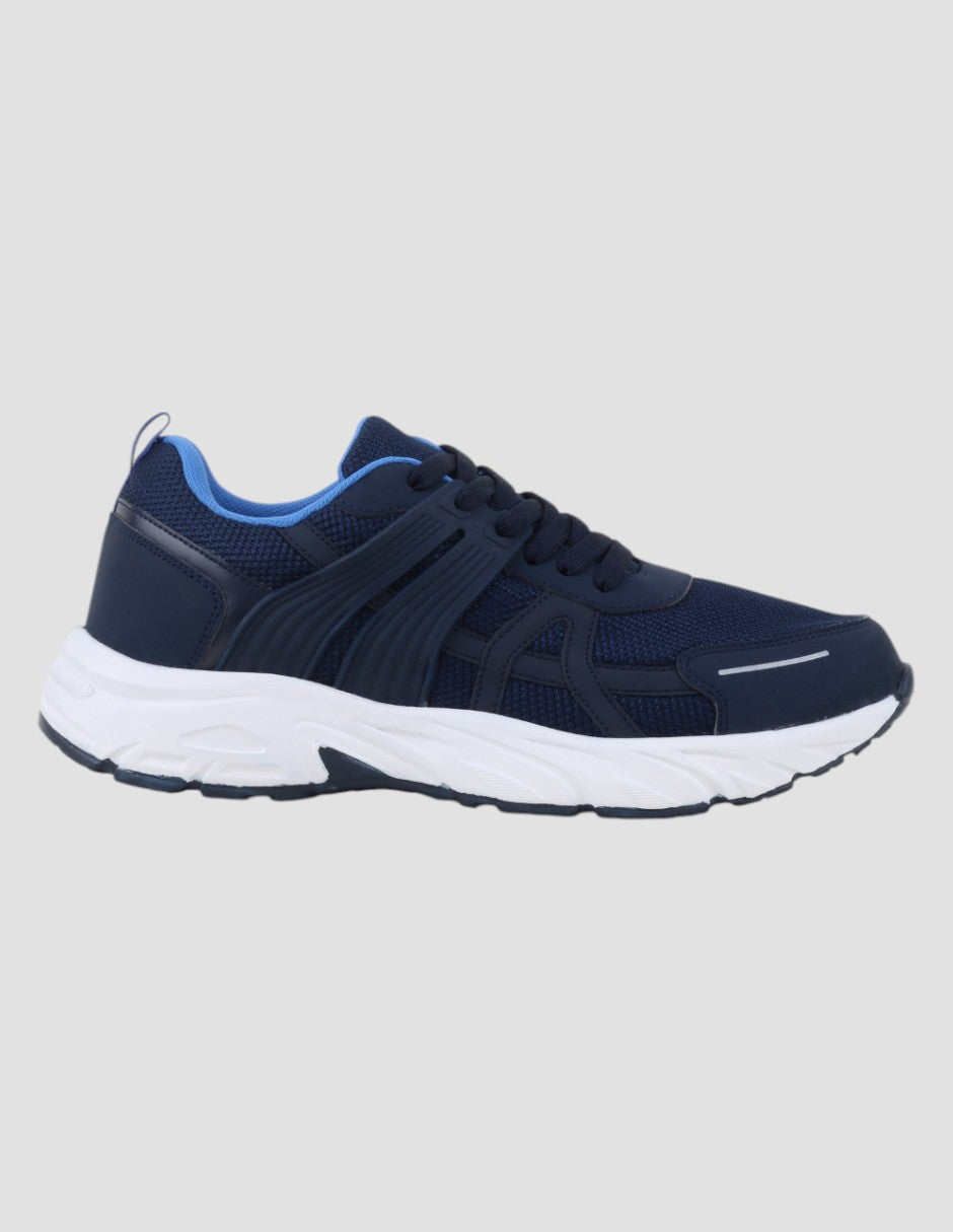 Tenis tipo deportivo Exterior Textil Color Azul Para Hombre De RBCOLLECTION