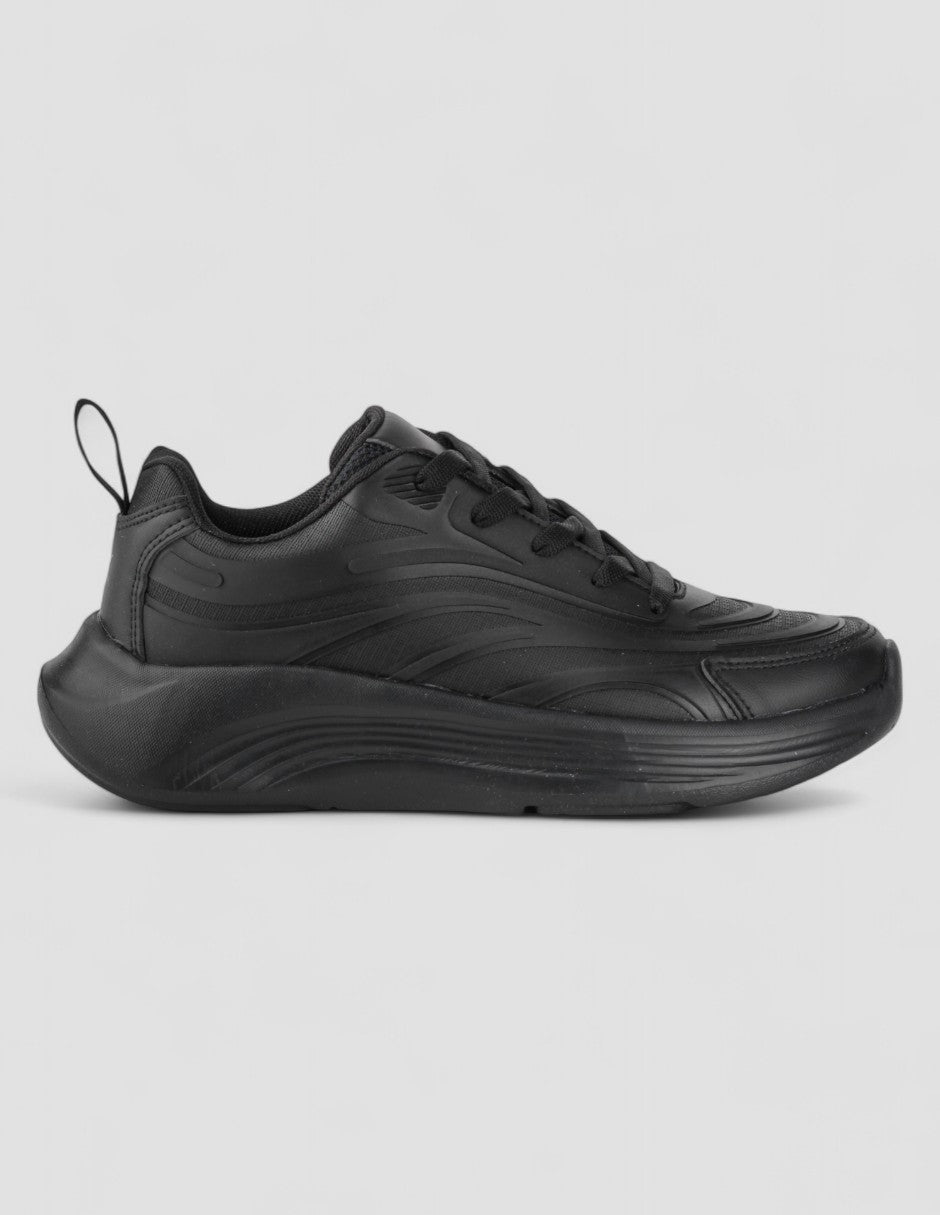 Tenis tipo deportivo Exterior Sintético Color Negro Para Mujer De RBCOLLECTION