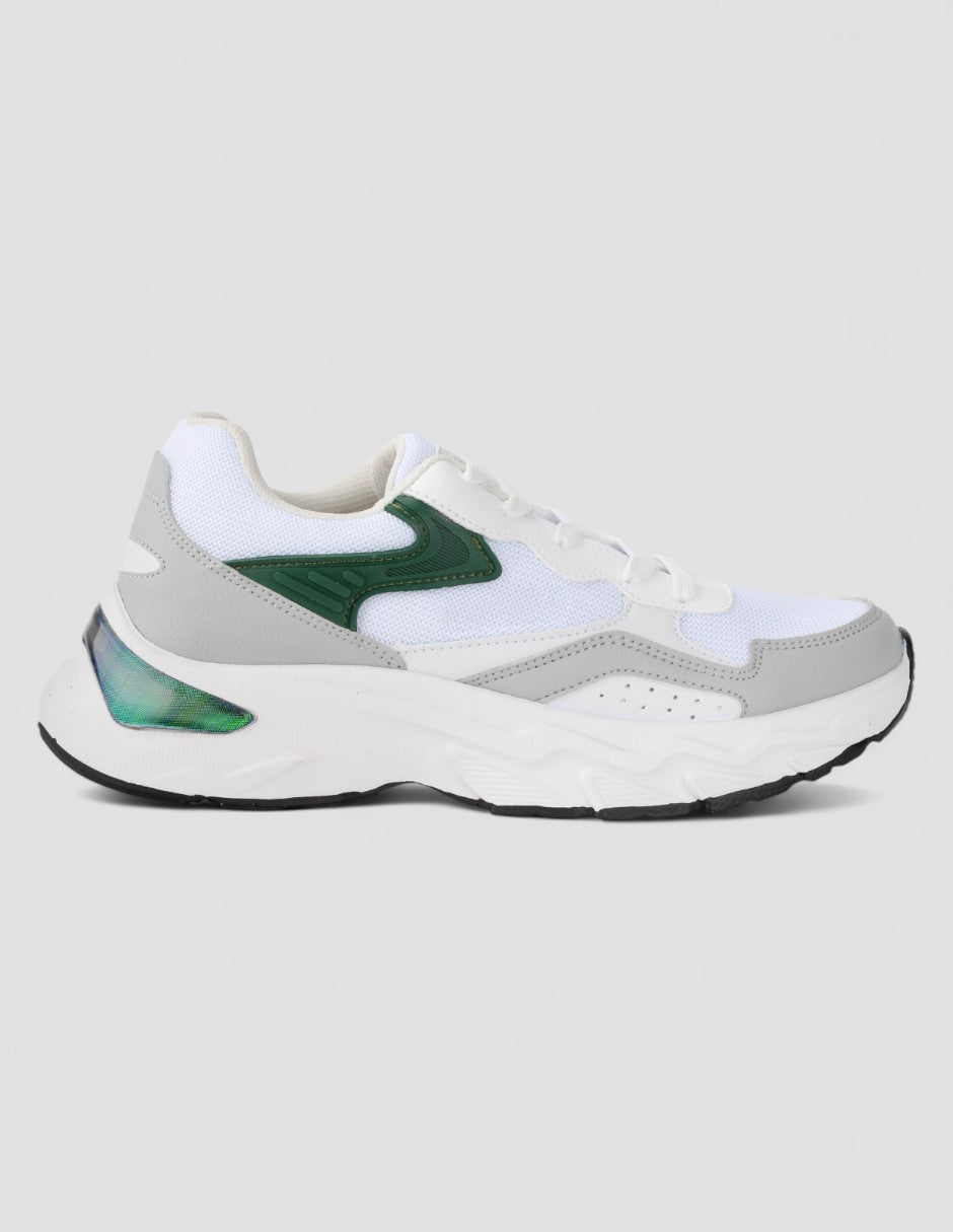 Tenis tipo deportivo Exterior Piel vegana Color Blanco Para Mujer De RBCOLLECTION