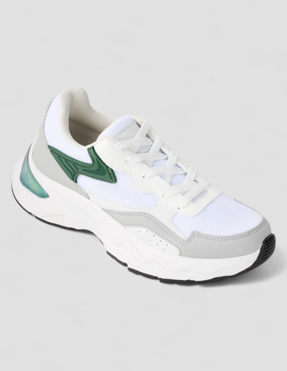 Tenis tipo deportivo  Xoxo Piel vegana - Blanco
