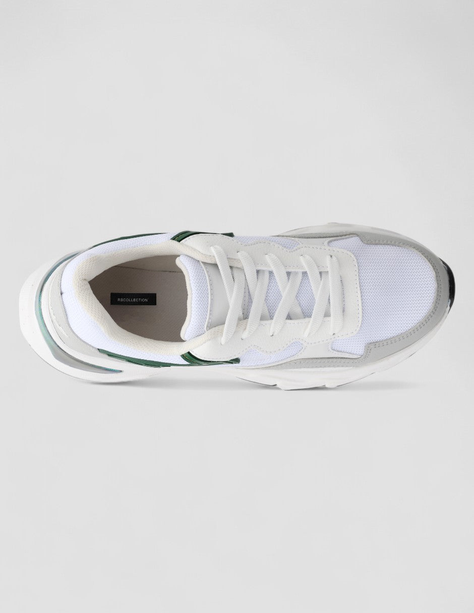 Tenis tipo deportivo  Xoxo Piel vegana - Blanco