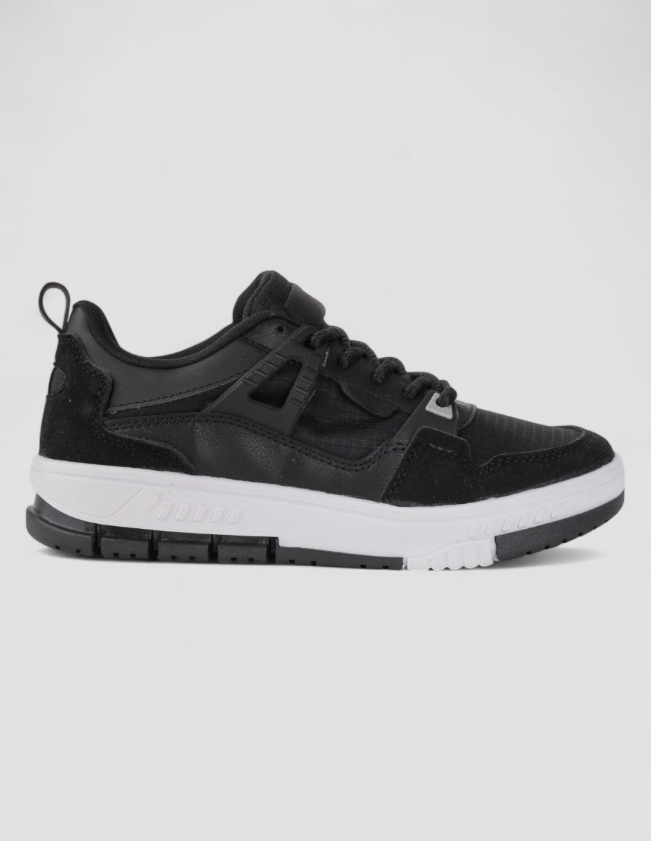 Tenis con cordones Exterior Textil Color Negro Para Mujer De RBCOLLECTION