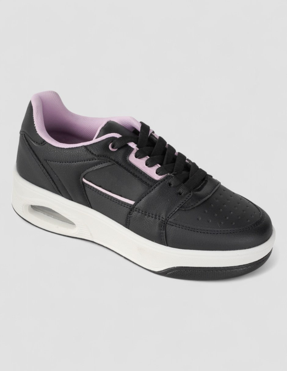 Tenis tipo deportivo  Urban Piel vegana - Negro