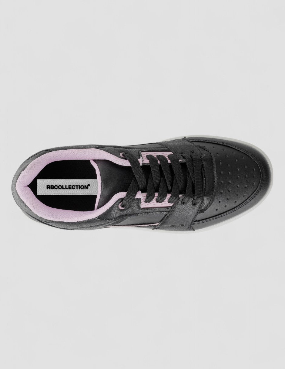Tenis tipo deportivo  Urban Piel vegana - Negro