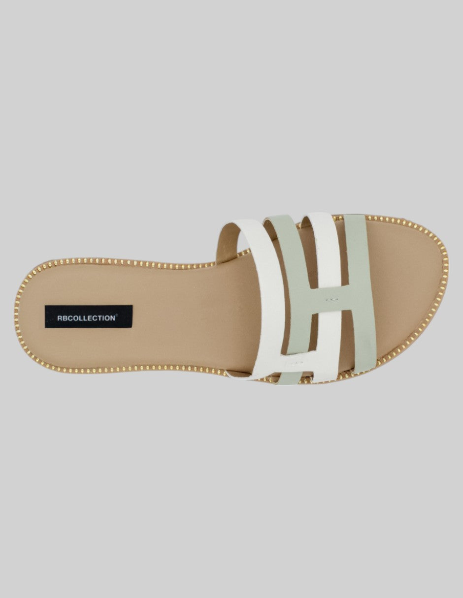 Sandalias de piso Soft en Piel vegana - Multicolor