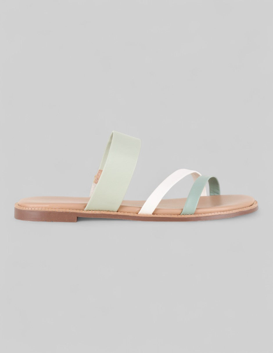 Sandalias de piso Ave en Piel vegana – Verde