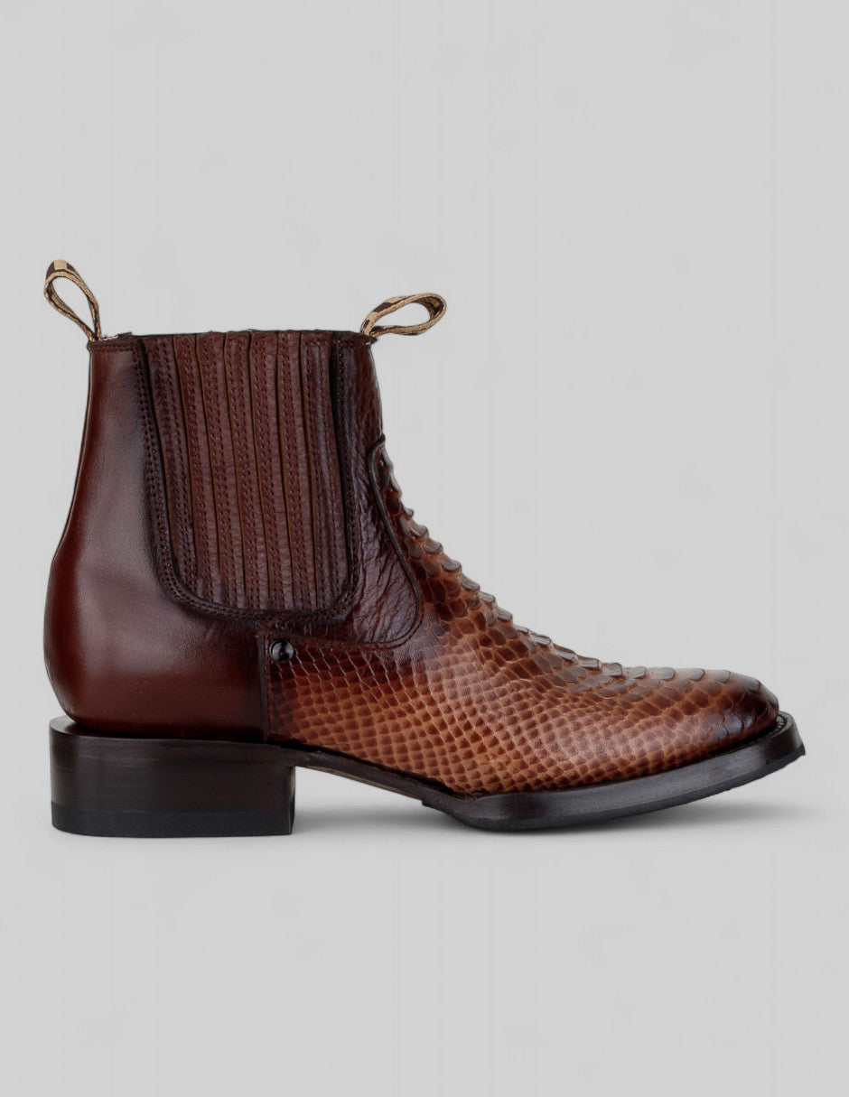 Botas tipo western Cowboy en Piel – Café