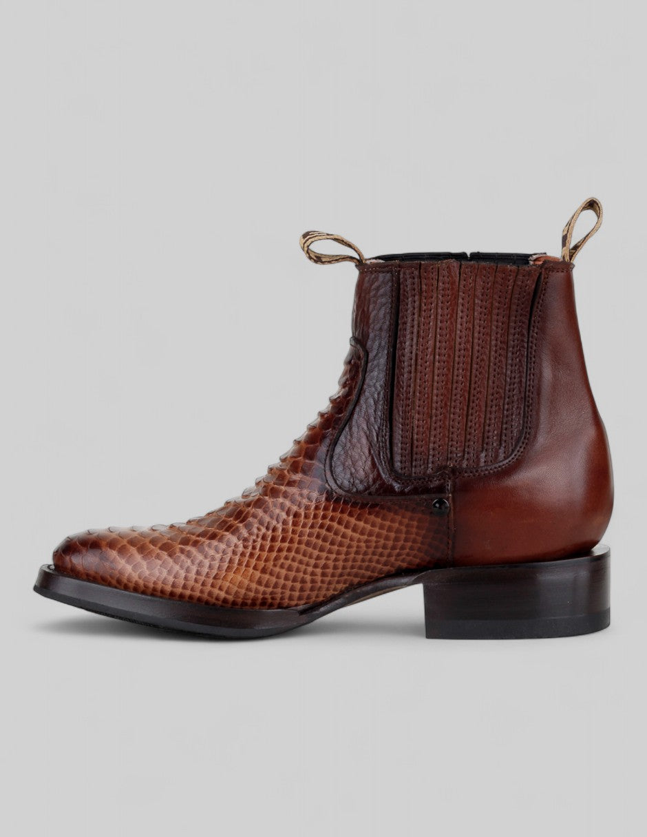 Botas tipo western Cowboy en Piel – Café