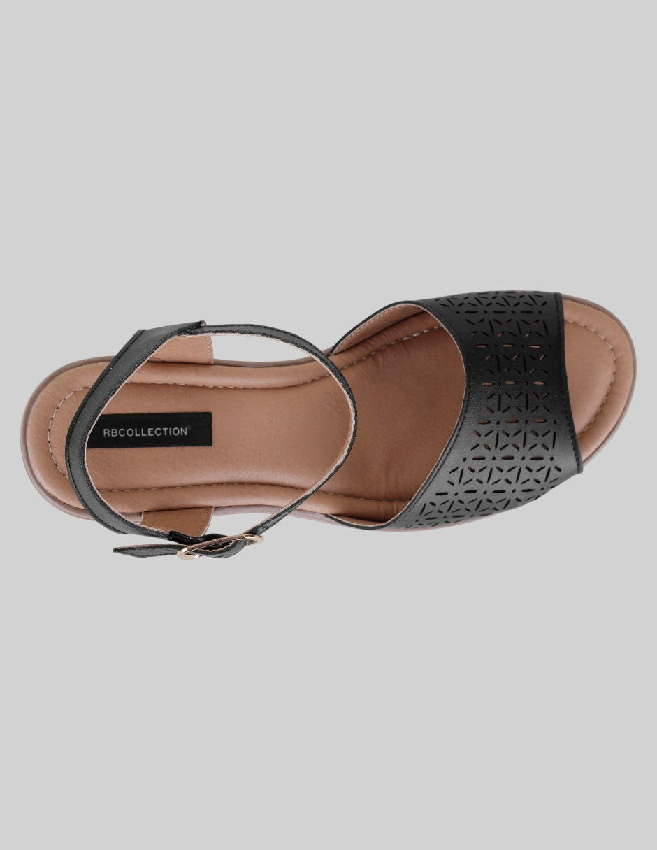 Sandalias con plataforma Soft en Piel vegana – Negro