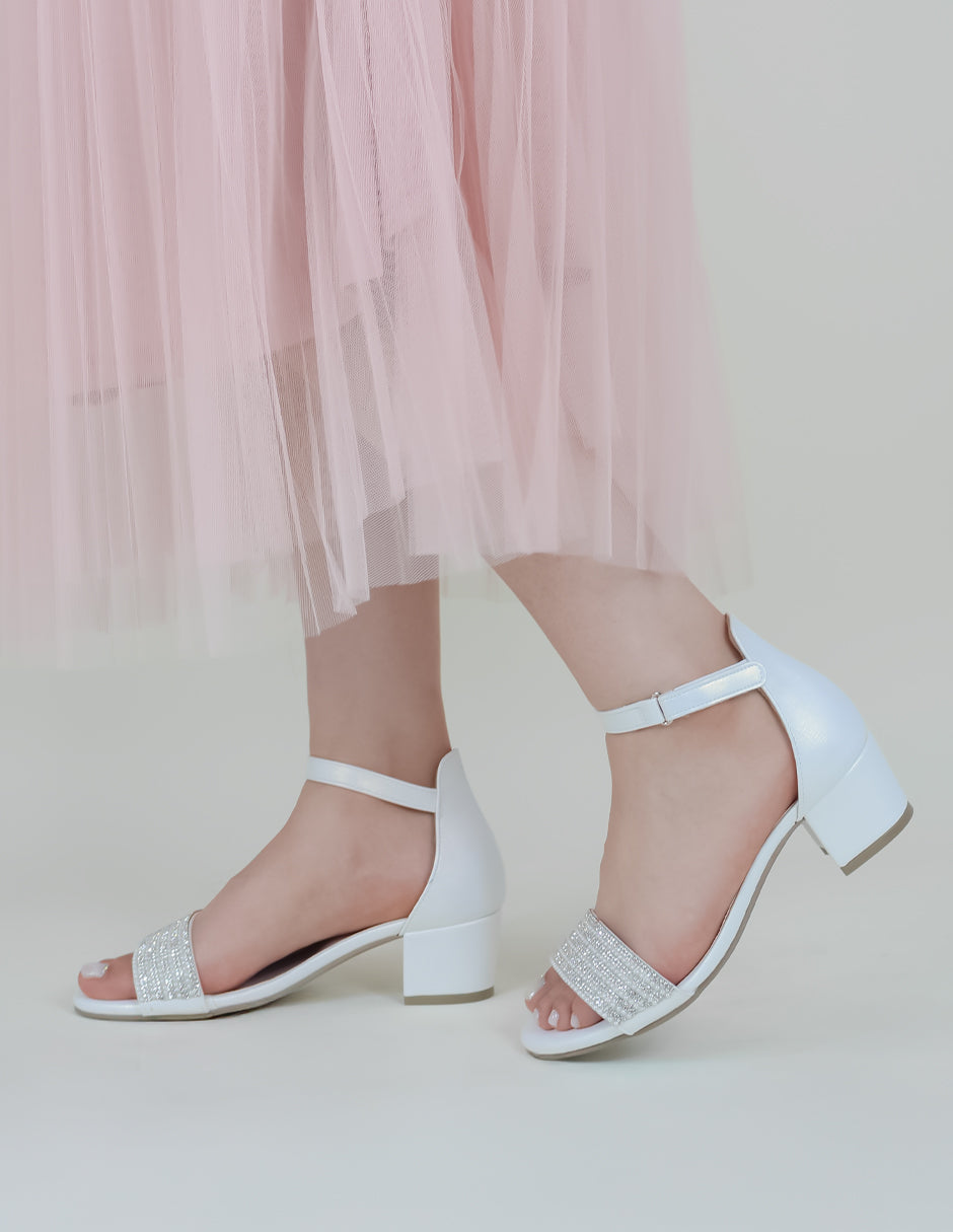 Sandalia con tacón Lady en Sintético - Blanco