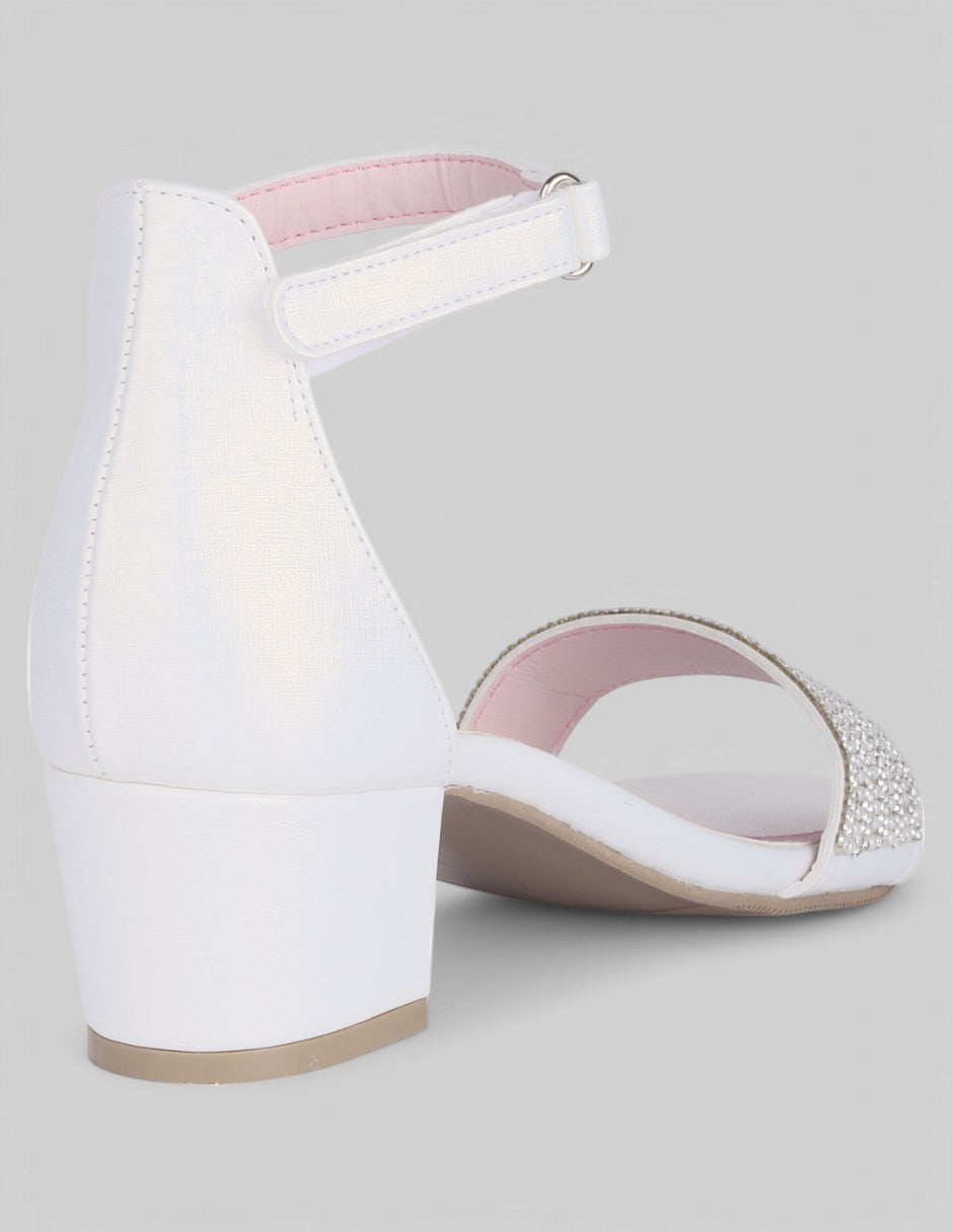 Sandalia con tacón Lady en Sintético - Blanco