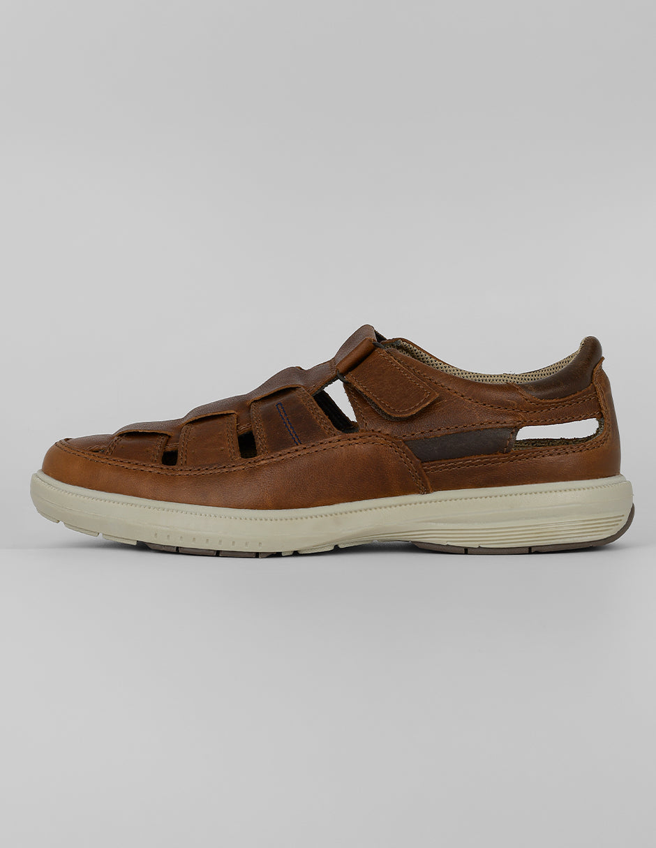Sandalias casuales Exterior Piel Color Café Para Hombre De RBCOLLECTION