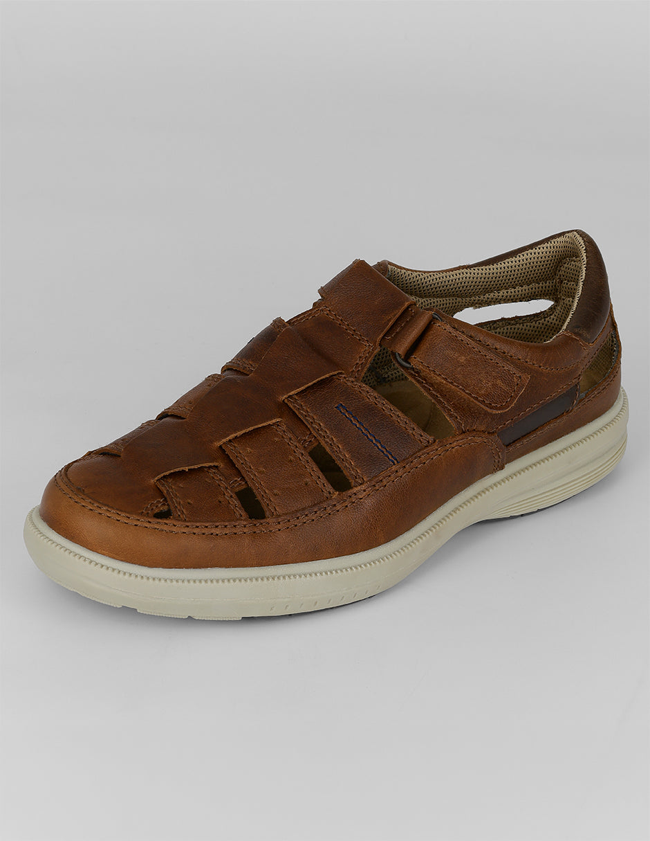 Sandalias casuales Hand Made en Piel – Café