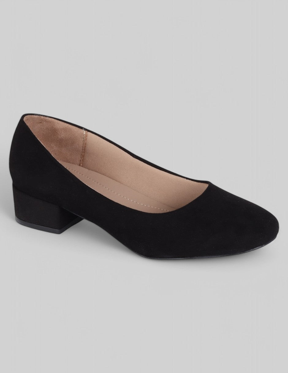Zapatillas Exterior Gamuza Color Negro Para Mujer De RBCOLLECTION