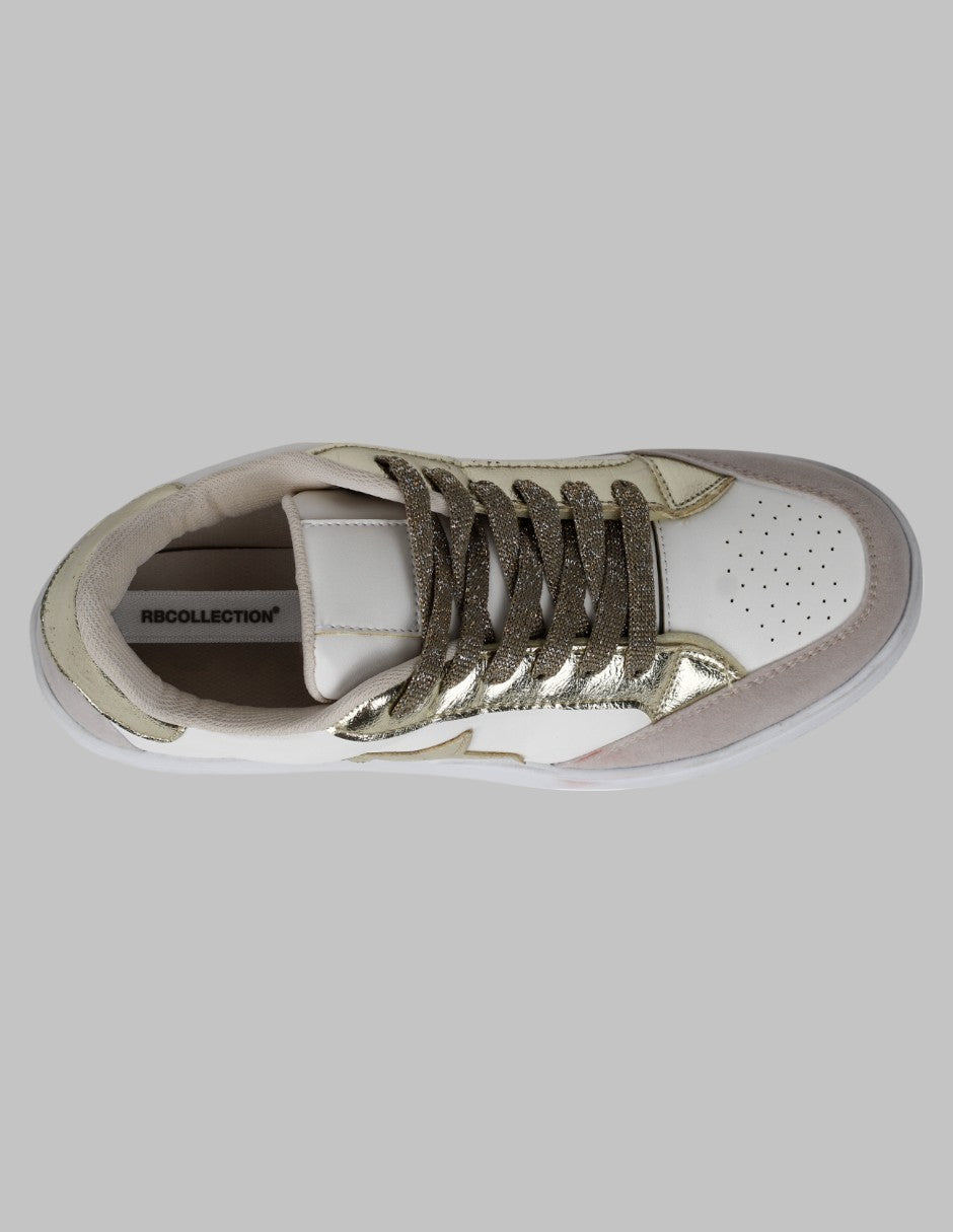 Tenis con cordones Lady Piel vegana - Multicolor