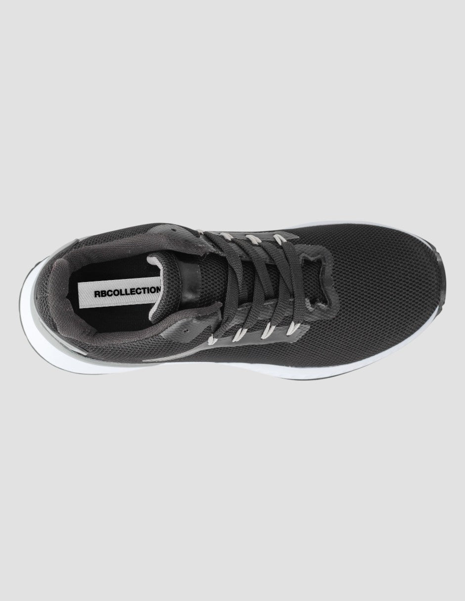 Tenis tipo deportivo  Aftech Textil - Negro