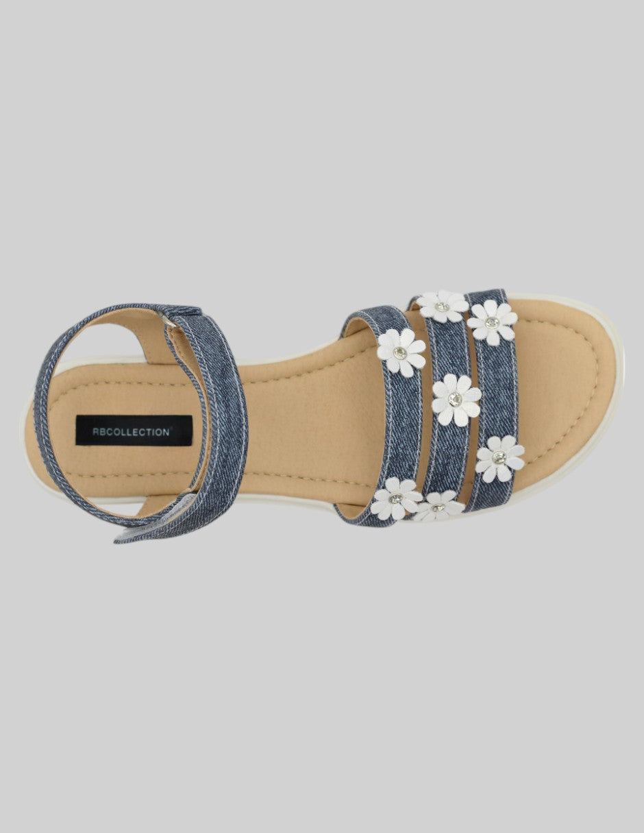 Sandalias de piso Onne en Piel vegana - Azul