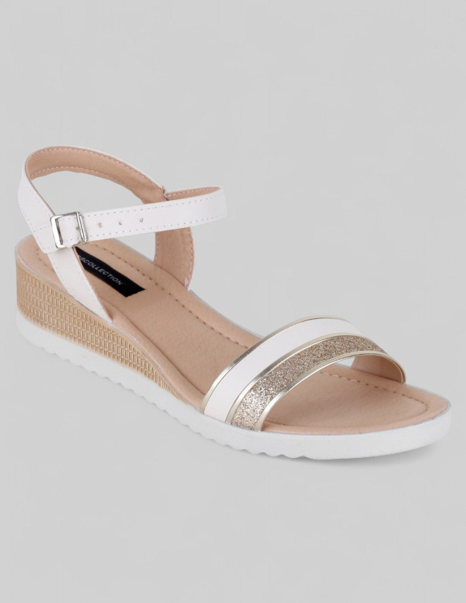 Sandalias con plataforma Soft en Piel vegana – Beige