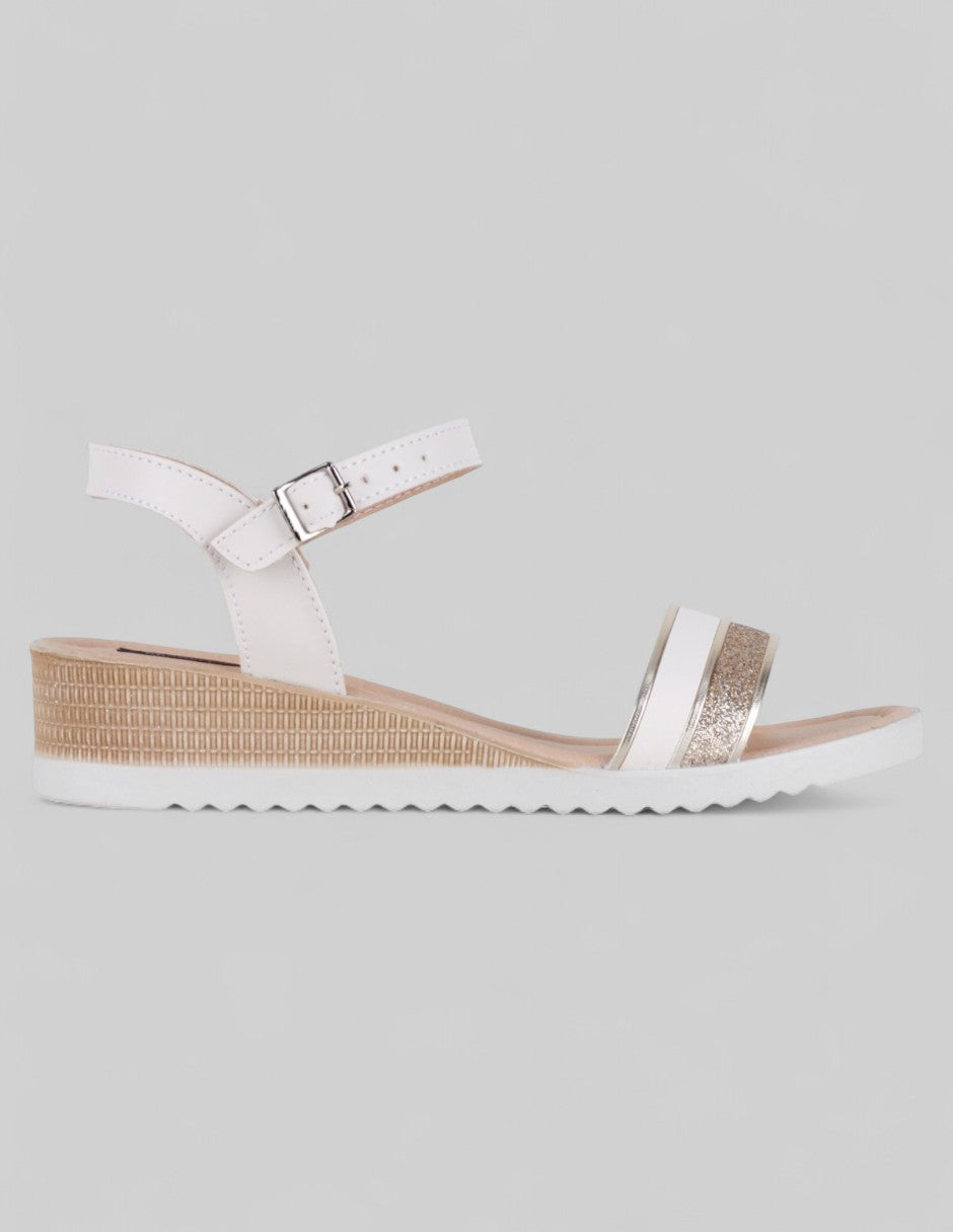 Sandalias con plataforma Soft en Piel vegana – Beige