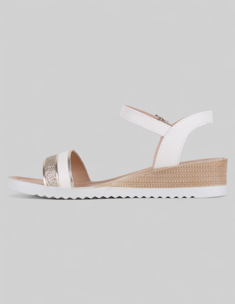 Sandalias con plataforma Soft en Piel vegana – Beige