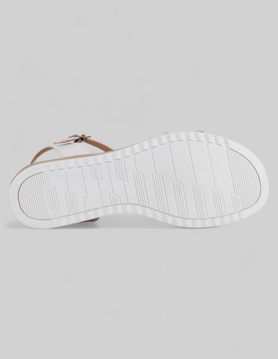 Sandalias con plataforma Soft en Piel vegana – Beige