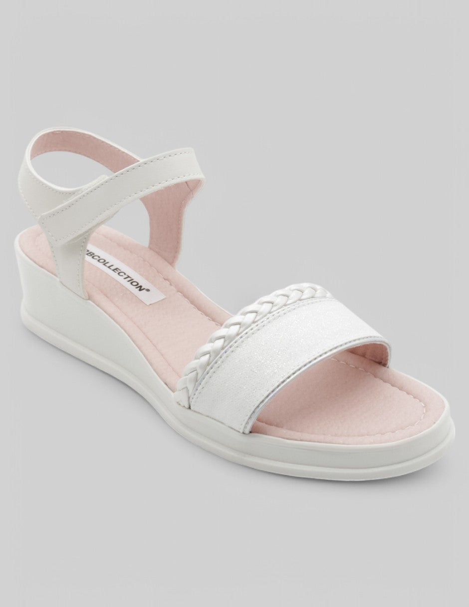 Sandalias con plataforma Exterior Piel vegana Color Blanco Para Mujer De RBCOLLECTION