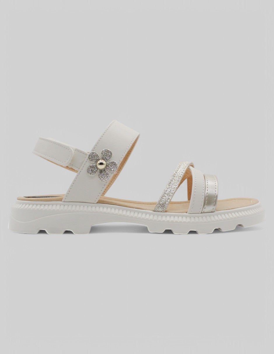 Sandalias de piso Onne en Piel vegana - Beige