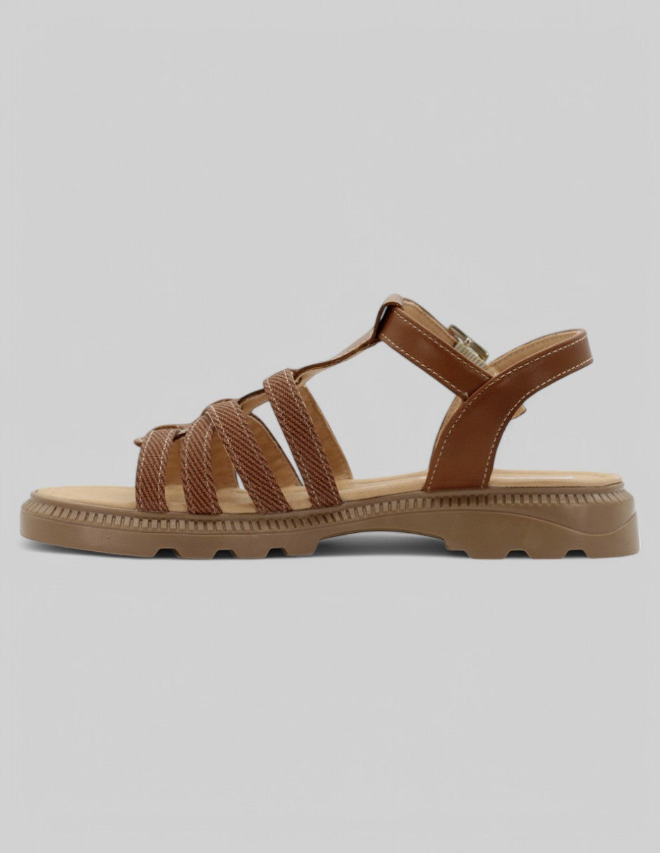 Sandalias de piso Been en Piel vegana - Café